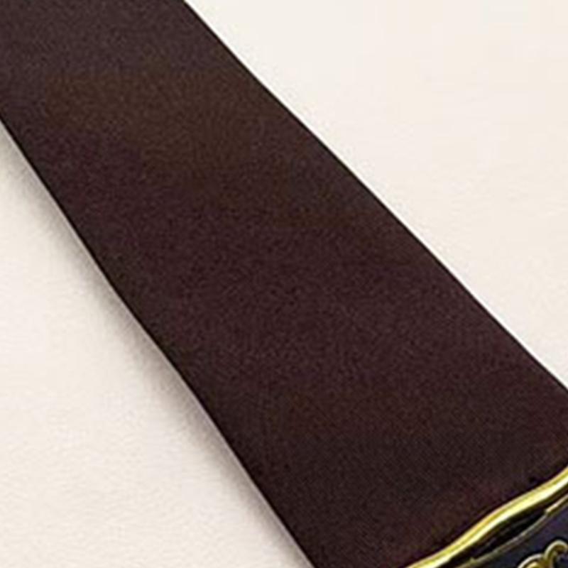 Preppy School Neck Tie with Triangular Charm Vintage Pre Tied Necktie Neckwear for Adult and Kids Student Uniform Ties