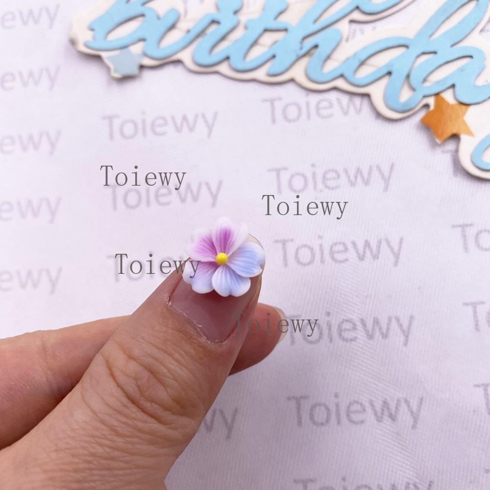 50Pcs Resin Kawaii Colorful 12mm Flower Flat Back Stone Gem DIY Wedding Scrapbook Christmas Art Decor Jewelry Crafts Accessories