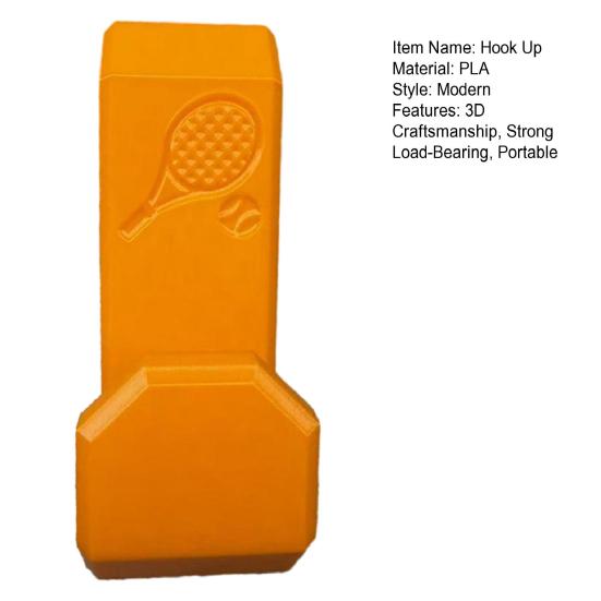 Umbra Studio Hook Up, 3D Printed Outdoor Tennis Hook, Waterproof Sun-Proof Strong Load-Bearing Design Click-in Fence for Hanging Water Bottles Sports
