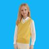 100% Cotton Teenage Kids Knit Vest Boys & Girls School Uniform Sweater Vest V-neck Pullover Preppy Style Children Top Clothes