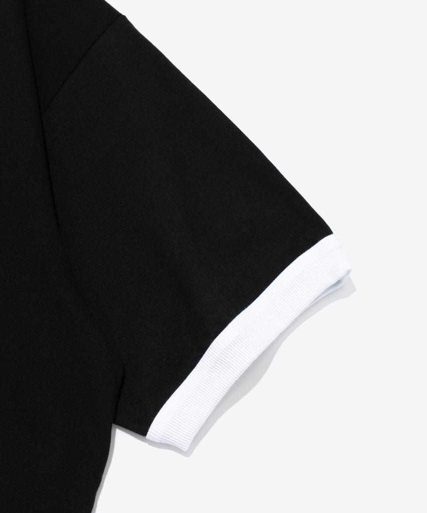 Cargo Bros Washed Heritage Garment Ringer T-Shirt (Black)