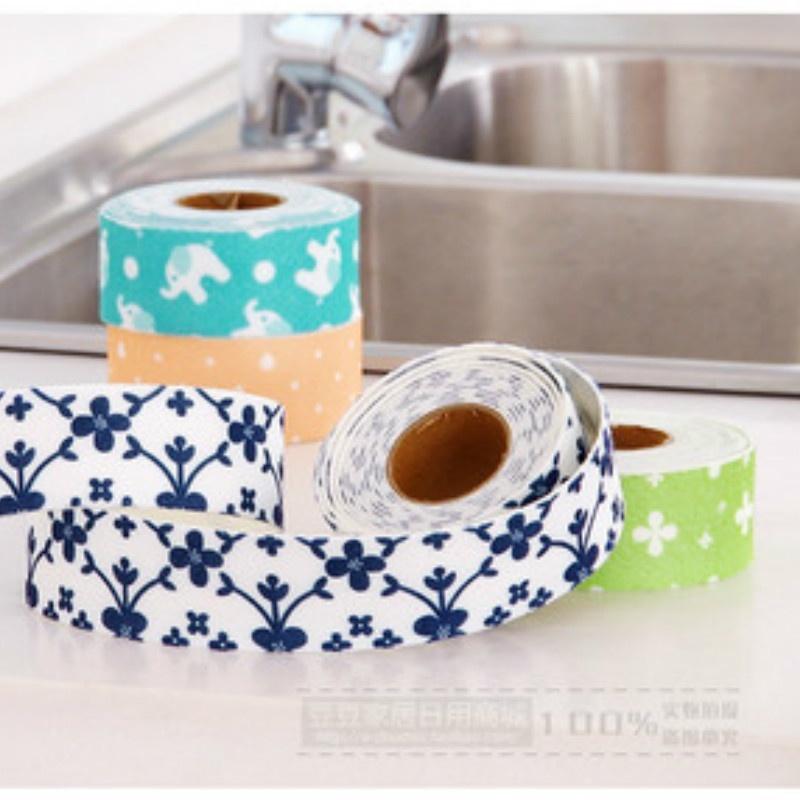 Tira de Sellado de PVC Baño Inodoro Cocina Pared Fregadero Azulejo Reparación Impermeable Cinta Antimoho