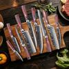 Conjunto de Facas de Cozinha Faca de Chef Japonesa 5CR15MOV Aço Inoxidável Damasco Santoku Cutelo para Carne Facas Utilitárias para Fatiar Ferramenta