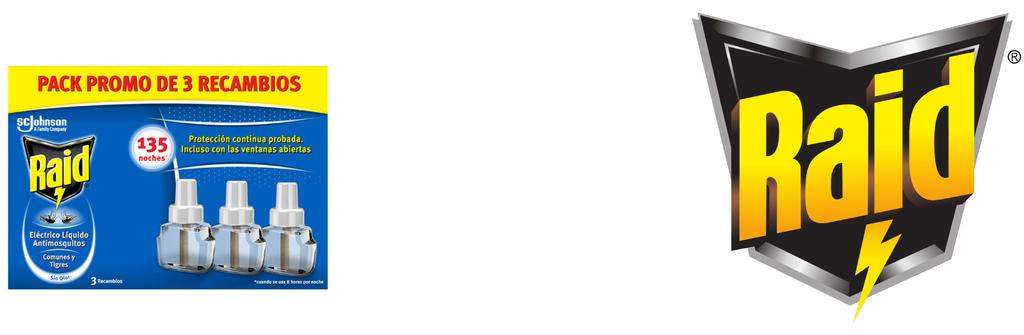 Raid Insecticide Cartridges for Electric Fumigator X3 Pcs