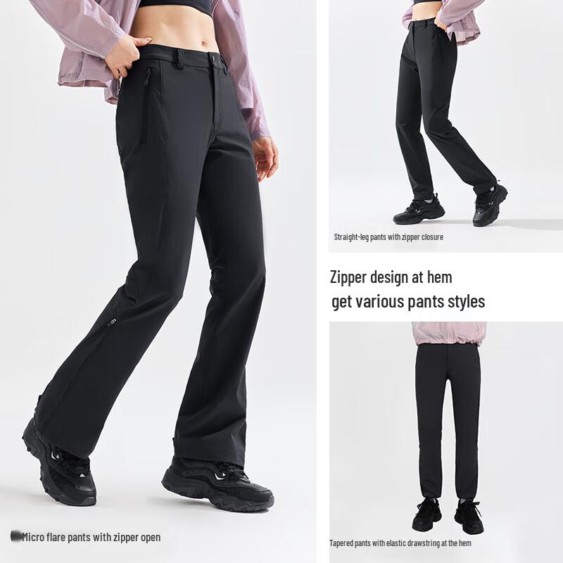 Tuo Luzhe Mulan Damen High-Waist Schlaghose Wanderhose