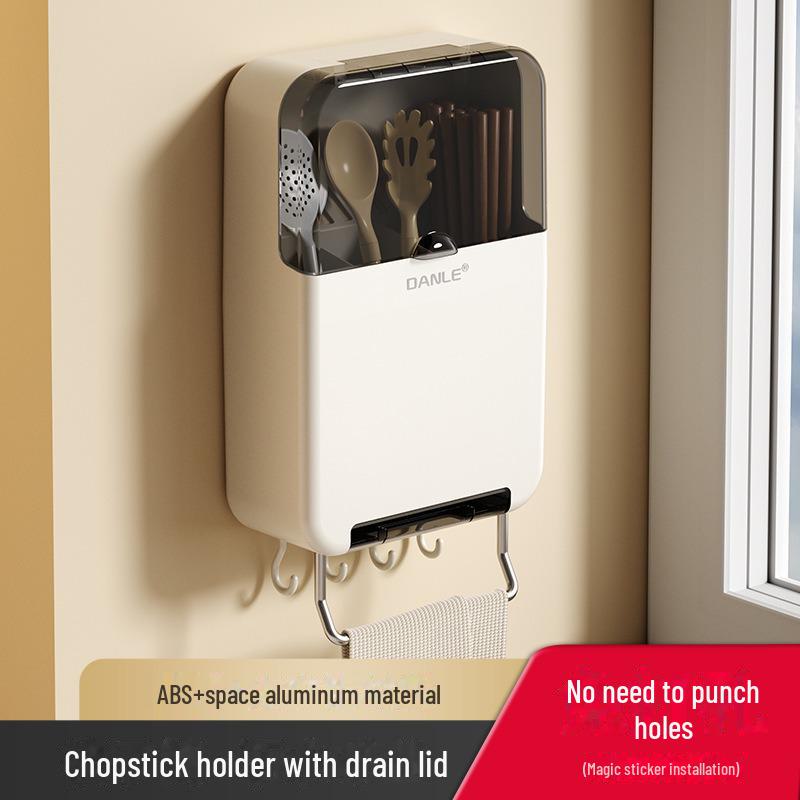 

Настенный держатель для кухонных принадлежностей: Подставка для палочек, подставка для ложек, корзина для слива, ящик для хранения столовых приборов