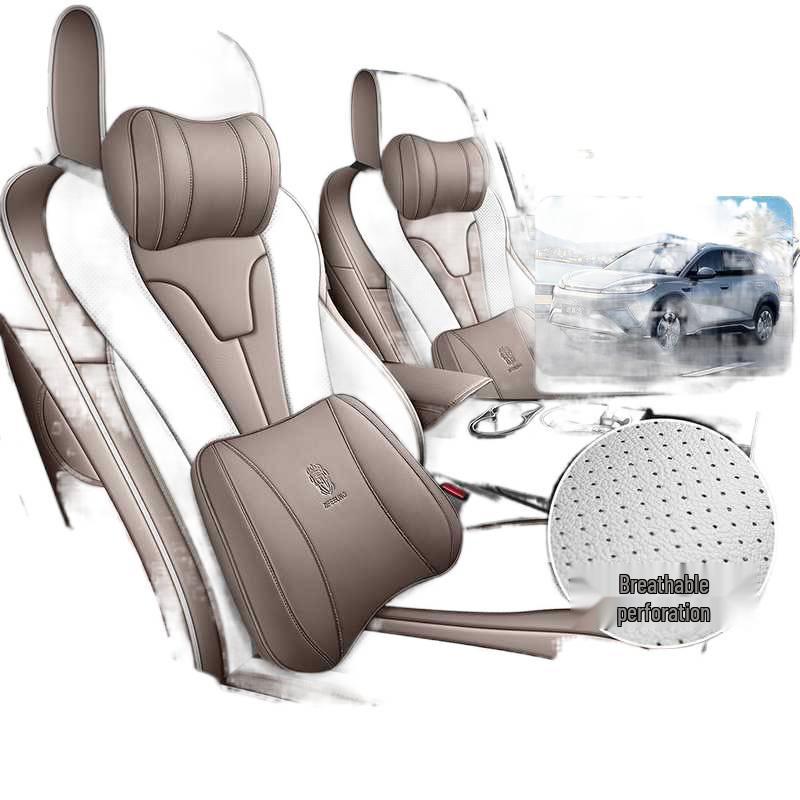 26 Styles Sea Lion Leather Car Seat Covers - All-Season, Breathable, Wear-Resistant, Full Coverage Cushions