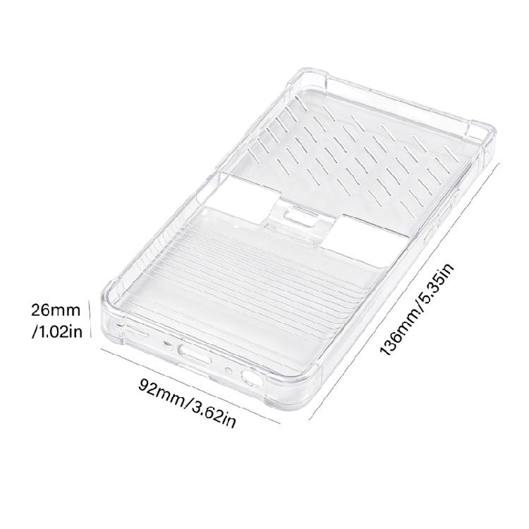 Wraparound Handheld Console Case for Trimui Brick, TPU Shell with Reinforced Corners and Storage Ready Design