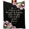 Christian Proverbs Throw Blanket Multi-Purpose Valentine Gift Ideas Luxury Throw Furry Blankets