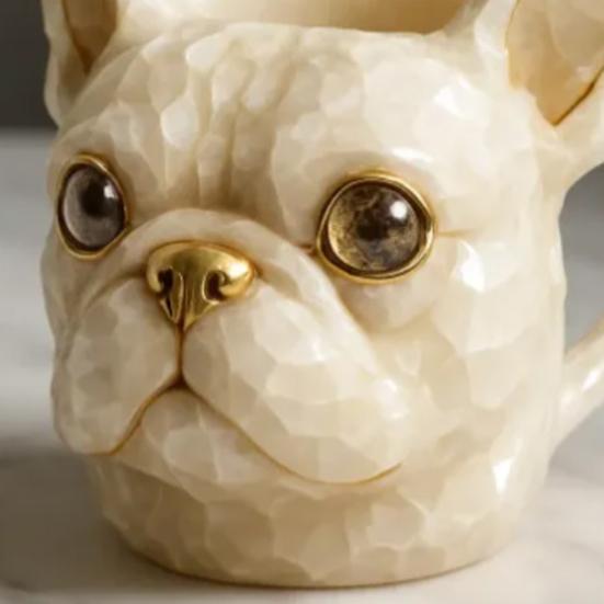 French Bulldog Mug Handmade Coffee Cup Novelty Tea Milk Mug Personalized Drinkware Gifts for Dog Lovers