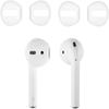 2 Pairs of Silicone Earbuds for Wireless Ideal for Sports and Everyday White (4 Pieces) Anti-Fall Earphones, Use, Ambidextrous, Rechargeable,