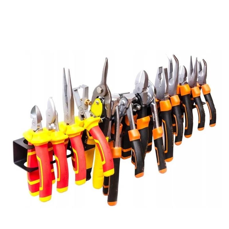 Wall Mounted Tool Organizers Storage Rack For Screwdrivers And Pliers,Steel Workshop Storage Rack With 14 Holes