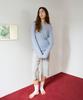 38COMEONCOMMON Rib Knit Capri Pants (Melange Gray)