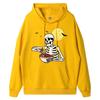 Men's I Smell Snow Graphic Hoodie, White Snowflake Winter Christmas Holiday Pullover Hooded Sweatshirt