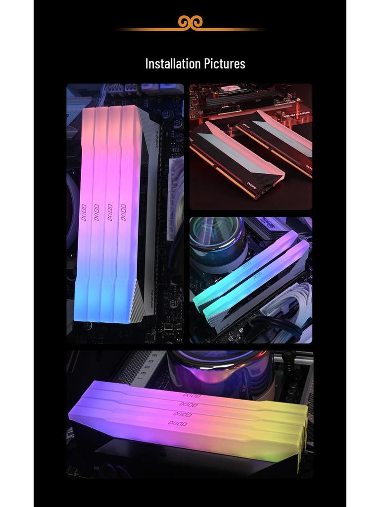 BIWIN DX100 RGB 32GB (2x16GB) DDR5 6800MHz Desktop Memory Kit