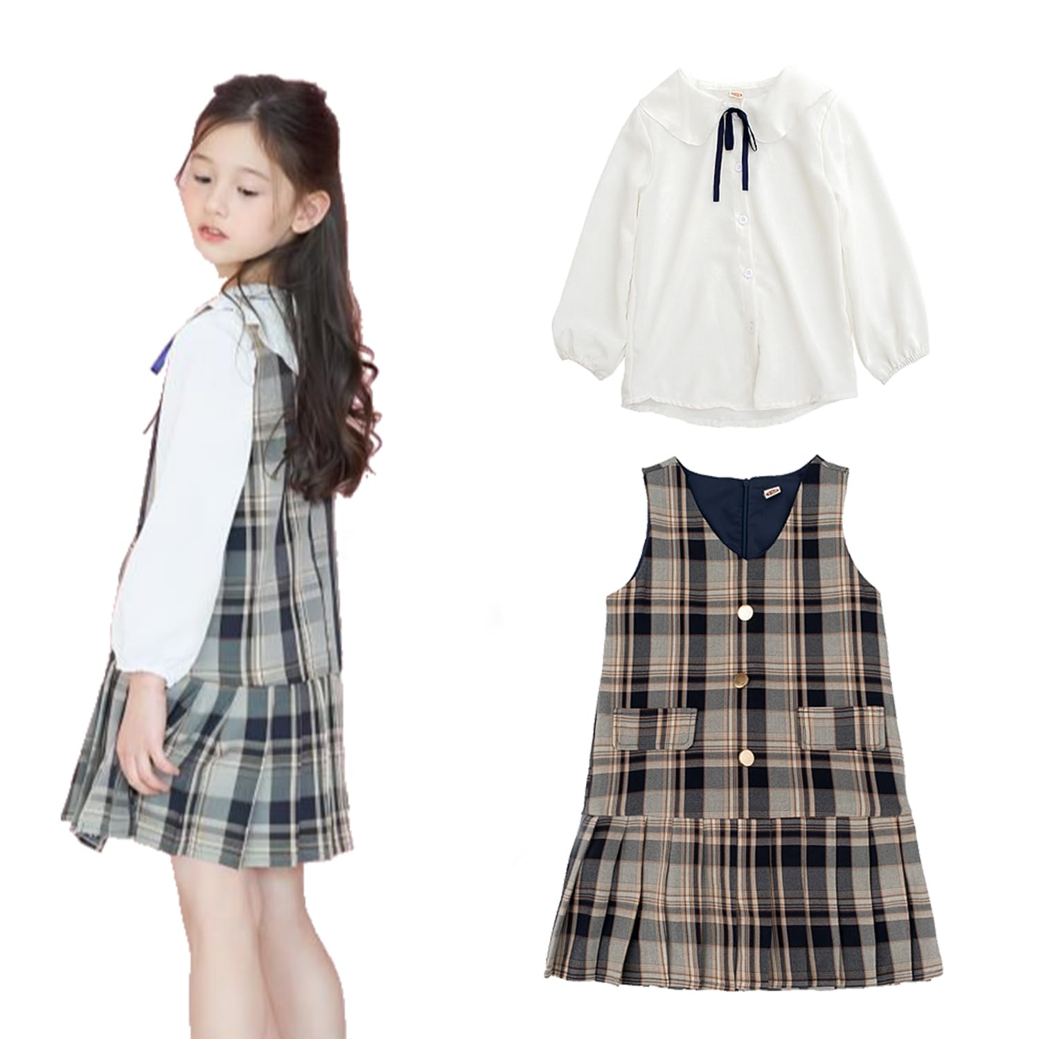 

HOLRAFAN Комплект платья с длинным рукавом для Идеально для Входа и Выпуска Вход и Повседневный Идеально для и Зима Размер 2 предмета Девочки, Церемонии,