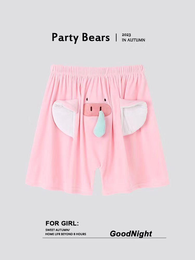 Elephant Nose Squeaky Couples Pajama Set - Spring/Autumn Homewear