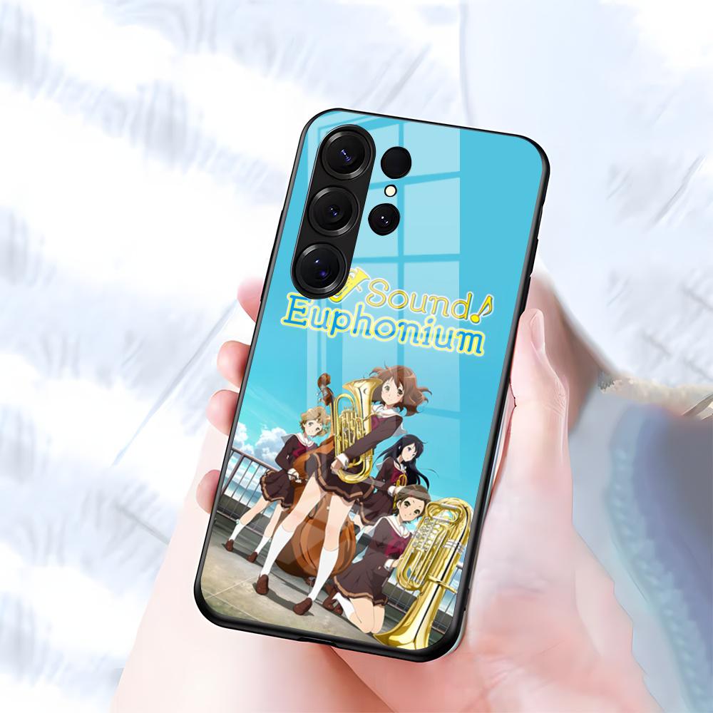 S-Sound E-Euphonium Phone Case For Samsung S26 S25 S24 FE S23 S22 S21 Plus S20 Ultra Note20Ultra Black Glass Cover