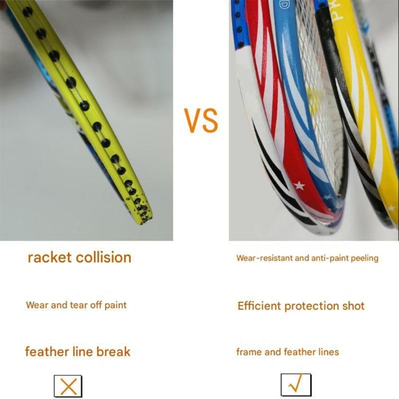 Protective Badminton Racket Tape Reliability Badminton Racket Protection Tape for Various Skill Level and Courts Types