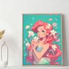 DIY Diamond Painting Mermaid Princess Cross Stitch Kit Mosaic Art Diamond Painting Full Circle Diamond Home Decoration