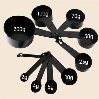 10 peças/conjunto Ferramentas de Medição Colheres Medidoras de Cozinha Colher de Chá Colher de Açúcar Copos Medidores para Assar Bolo Farinha Colheres Medidoras de Cozinha
