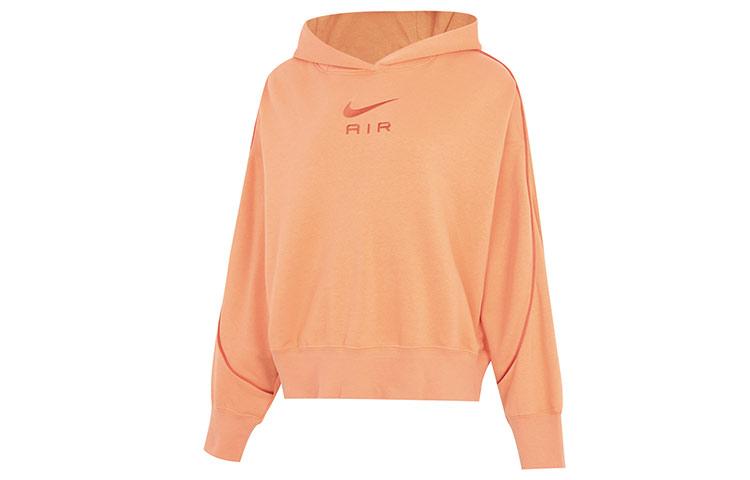 Nike Sweatshirts Women s Orange Hooded Moderate Regular DQ6916-871 M