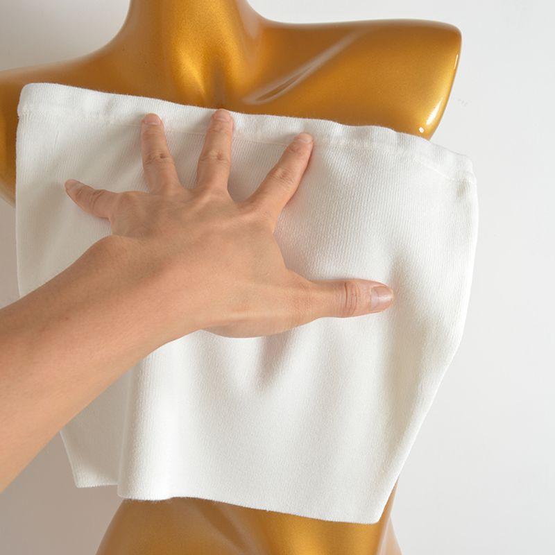 

Экспортный Однотонный Высококачественный Базовый Топ-Майка, Женское Внутреннее Белье, Вязаный Топ-Труба, Короткий Сексуальный Открытая Спина White S