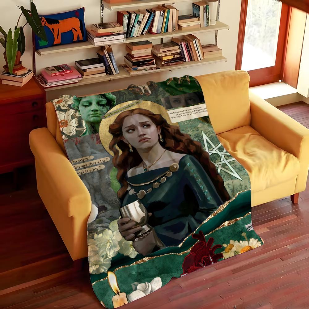 Drama H-House-e O-of T-the D-Dragon-n Throw Flannel Cozy Print Blanket, Portable, Durable Machine Washable Cute Cool