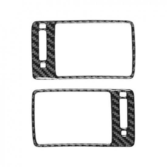 2Pcs Carbon Fiber Side AC Air Vent Outlet Cover Trim For Honda Accord 2013-2017