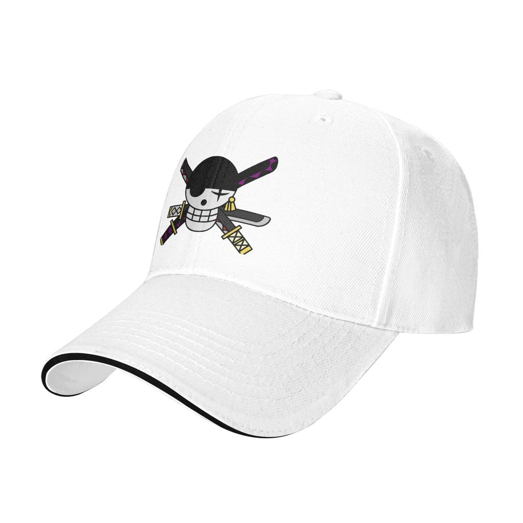 Zoro One Piece Flag Baseball Caps Fashion Sandwich Caps for Men Women Polyester Headwear Sport