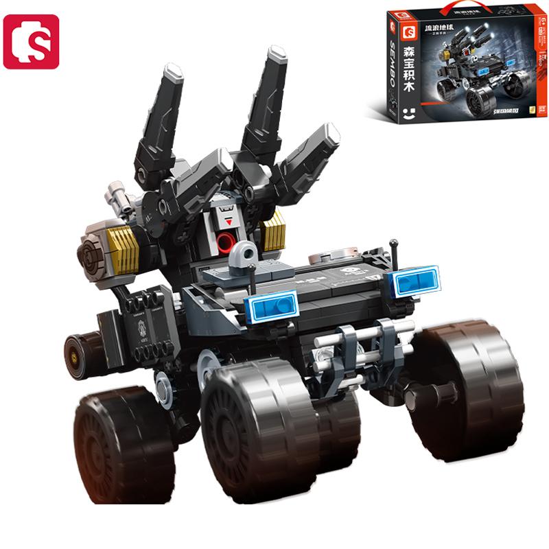 SEMBO BLOCK 412 деталей Серия «Блуждающая Земля» MOC Строительные Блоки Военная Серия Модель Ракетной Машины Кирпичики Игрушки Подарок для Мальчиков no box