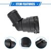 Engine Coolant Hose Connector Lower Hose Quick Water Connector Compatible for Acura TSX 2004-2014, Durable Plastic Black