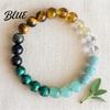 Wear-resistant Bracelet Women Elastic Rope Faux Tiger Eye Stone Non-fading