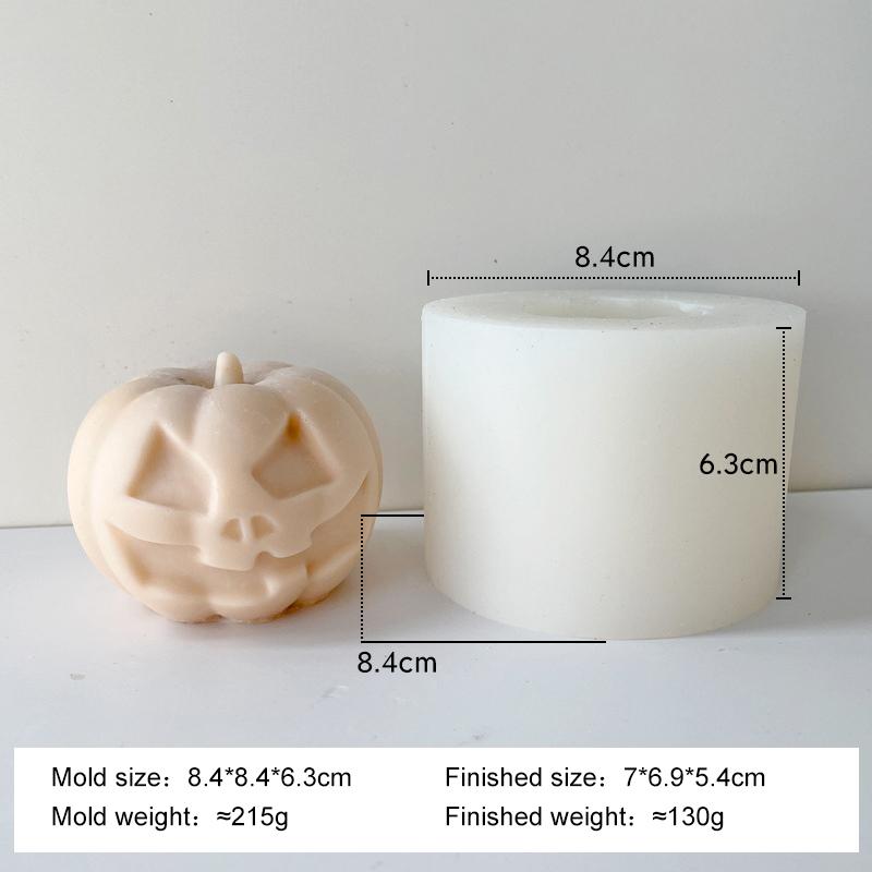 Halloween Teufel Kürbis Silikon Kerzenform Handgemacht Aroma Gips Harz Dekoform Sojawachs Kerzenherstellung Zubehör