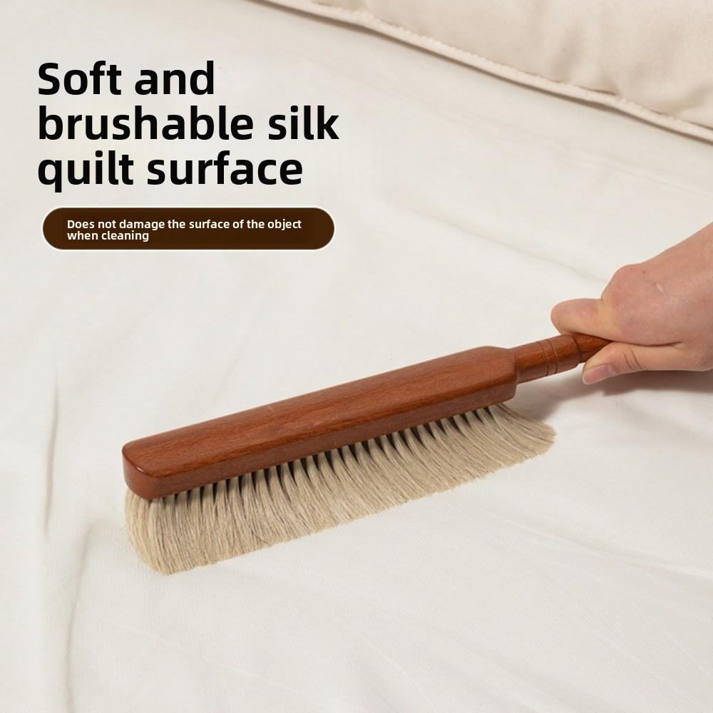 Bettbürste aus Buchenholz mit weichen Borsten, Haushaltsreinigungswerkzeug, Sofabürste, Reinigungsutensil