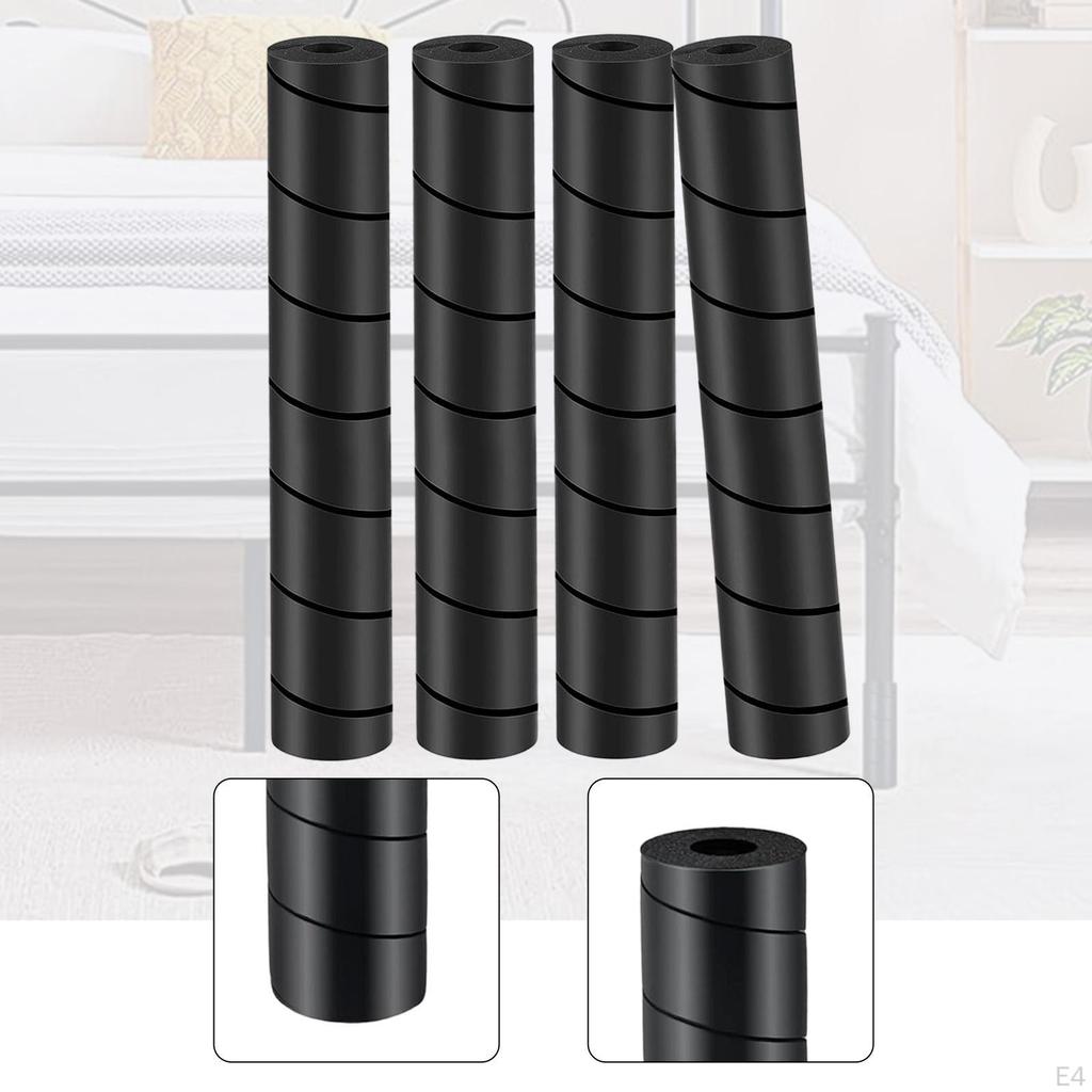 4 Pieces Bed Frame Toe Protectors Sleeve Cushion for Hard Furniture Legs