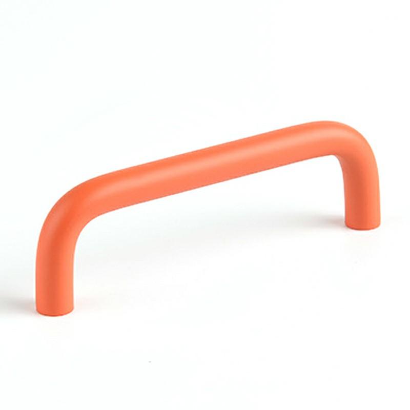 

Aluminum Alloy Cabinet Pulls Handles with 22mm Screw, Wardrobe Drawer Hardware Metal Pulls Orange 96mm Hole Distance