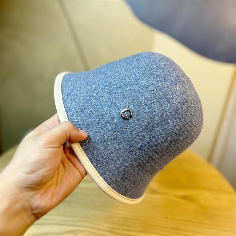 Hat Female Autumn and Winter Japanese Bucket Hat H Standard Fashion Basin Hat Bucket Hat