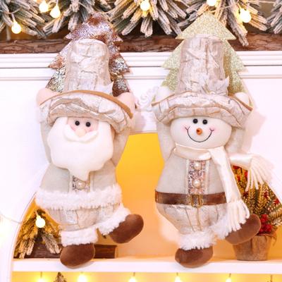 Christmas Door Hanging Decoration Christmas Champagne Gold Old Man Snowman Doll Doll Christmas Tree Decorations