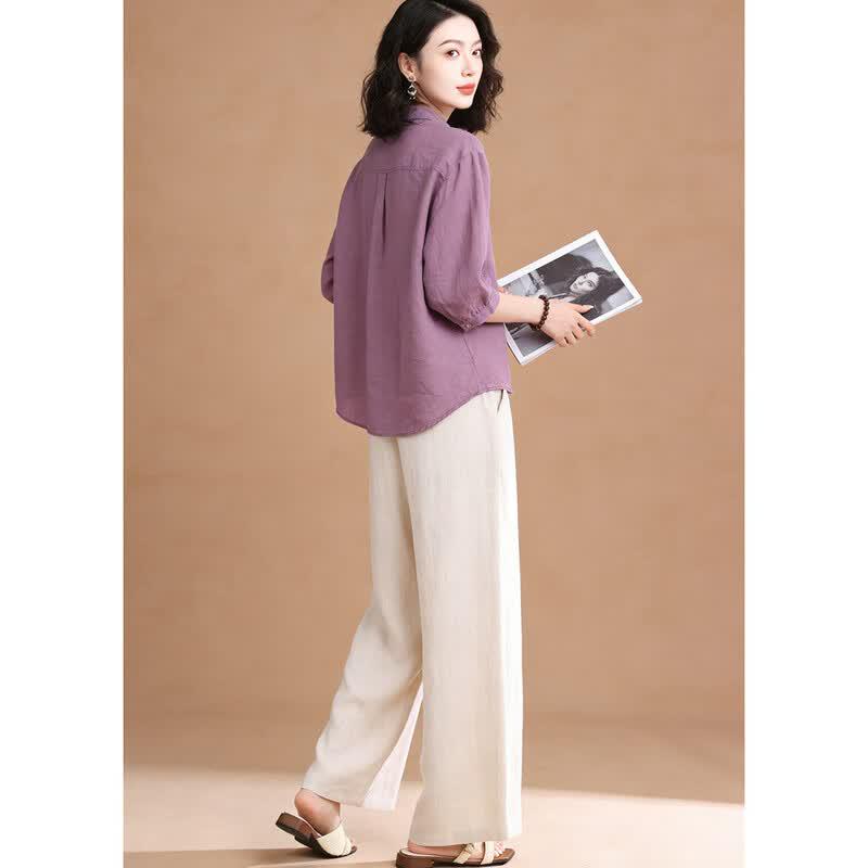 EST+II Women's Retro Chic Cotton Two-Piece Set