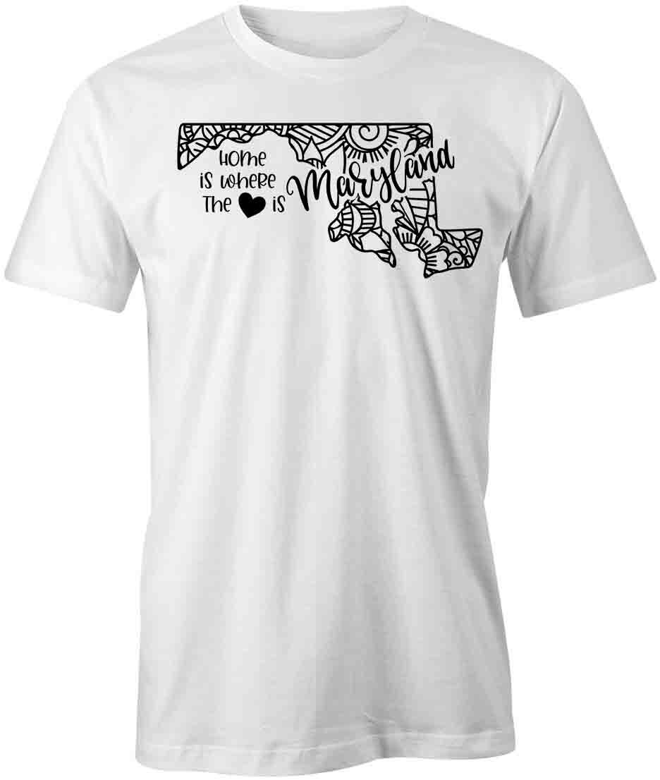 STATE MANDALA MARYLAND TShirt Tee Short-Sleeved Cotton CLOTHING HEART S1WSA784 XXL