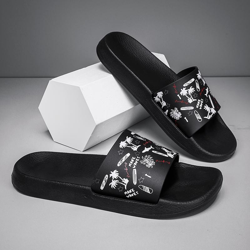 

Нескользящие мягкие и удобные мужские тапочки сандалии износостойкая обувь для мужчин мода толстая подошва для дома и улицы новые 4647