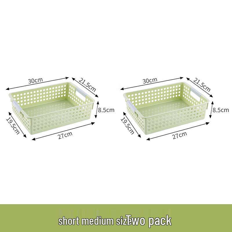 Прямоугольная пластиковая настольная корзина для хранения