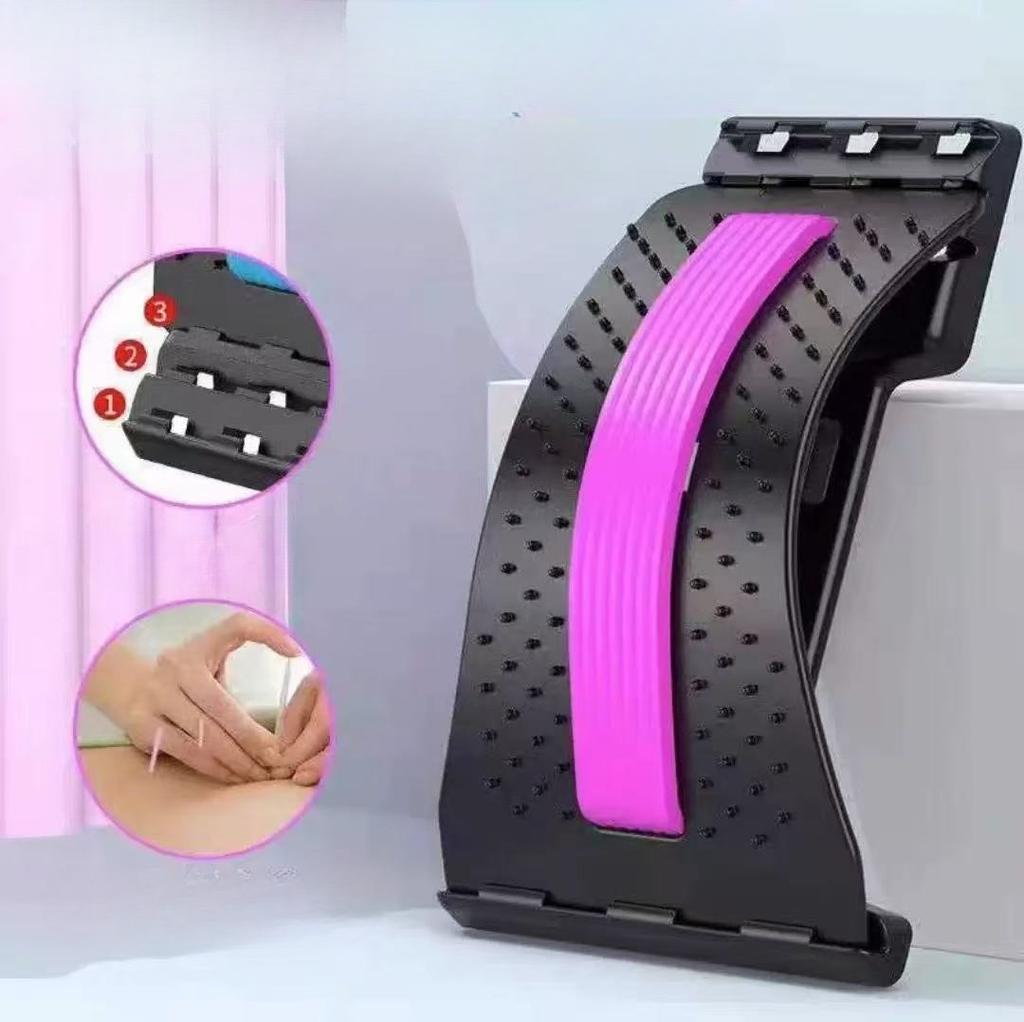 1pc 4-Level Back Stretcher | Ergonomic Posture Corrector & Spine Support - Yoga/Pilates Essential,Sports Relief Back Fatigue