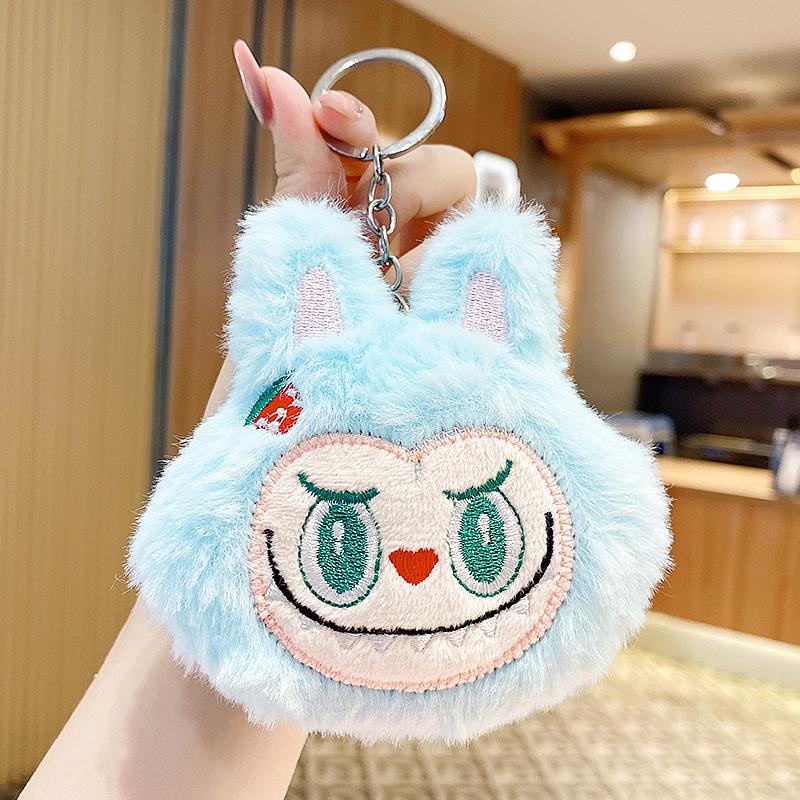 LABUBU Tlukot Srdce Makronka Slepá Krabička Klíčenka - POPMART Bubble Mart Série Vinylová a Plyšová Panenka