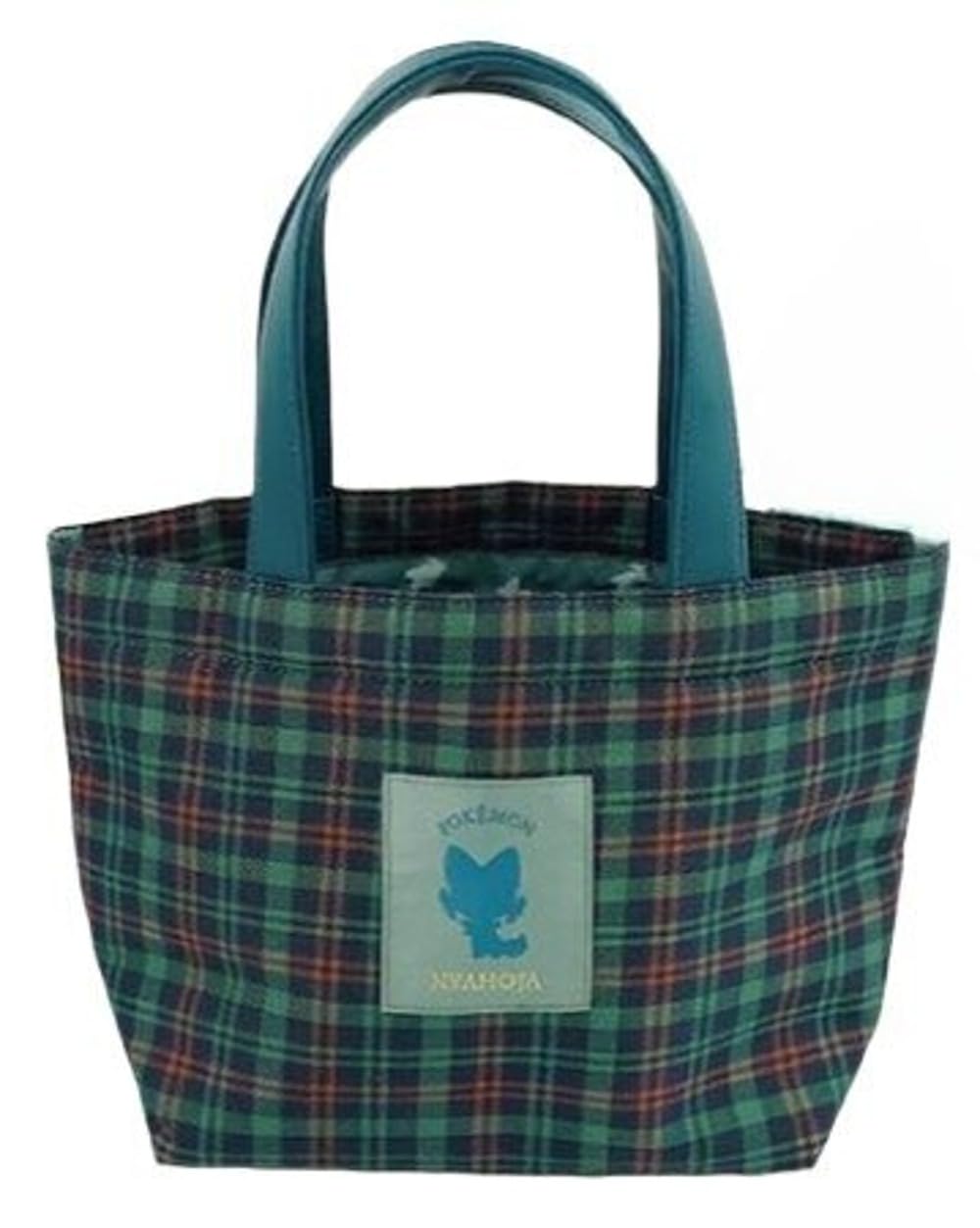 Marimo Craft Check Series Tote W300 x H210 x Pokémon Bag, Check, Meowha, D110mm, PKM-879
