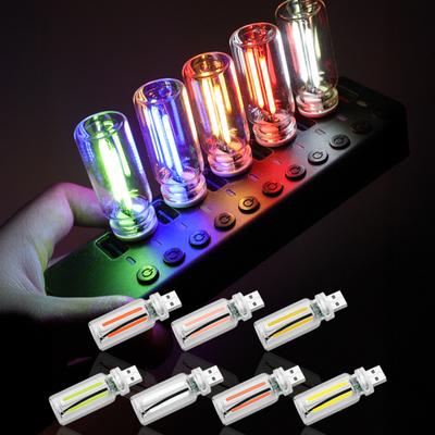 USB Plug-in Retro Car Lamp LED Night Lamp Dimmable Touch Control Portable Mini Automotive Ambient LED Lamp Decoration