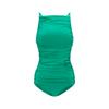 Diebeu Lucent High-Neck Swimsuit_Turquoise (Green)