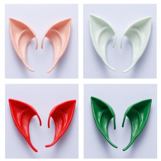 1 Paar Hautfreundliche Elfenohren Atmungsaktive Emulsion Cosplay Kostüm Latex Elfenohren Halloween Dekoration