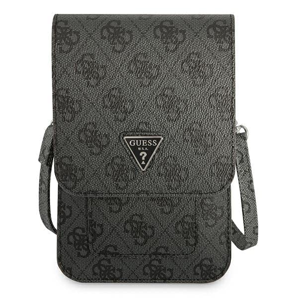 Guess Smartphone Schulter Handy mit schlankem Design Tasche, Tasche, Beutel, Brieftasche, Leichtgewicht, Kordel, (Schwarz)